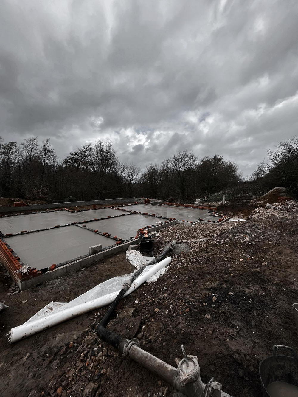 Foundations of a new build house