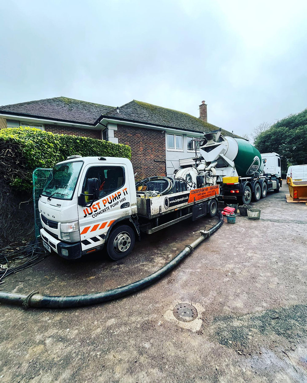 Domestic concrete pump hire